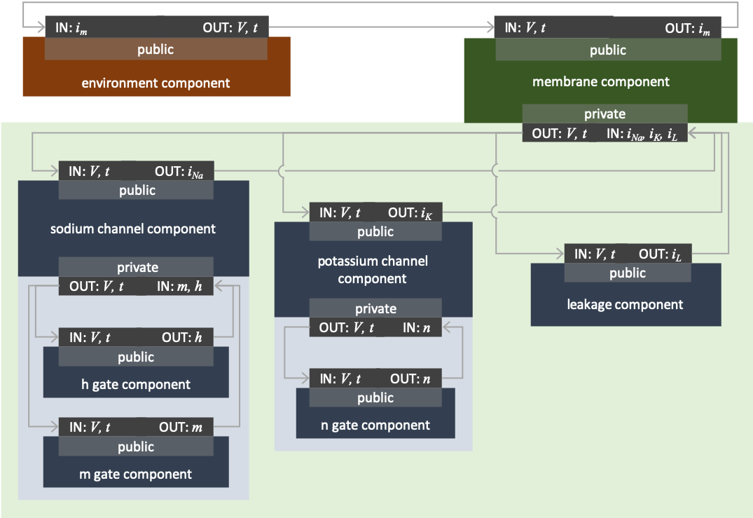 CellML schematic HH model