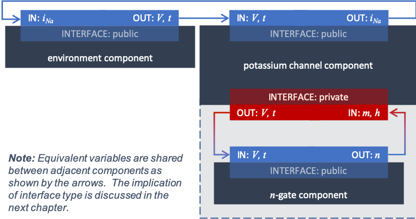 Structure of the potassium channel component with its n-gate and environment component