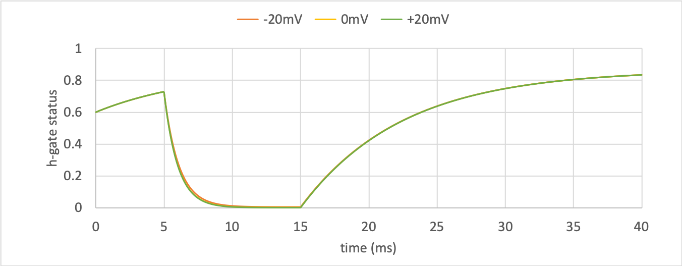h-gate dynamics